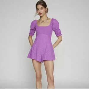 NWT OU Kimchi Blue Eyelet Lace Romper